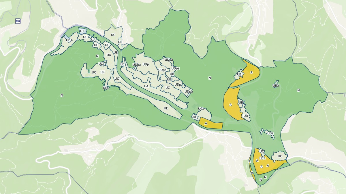 Aperçu cartographique de Bessèges, centré sur la commune