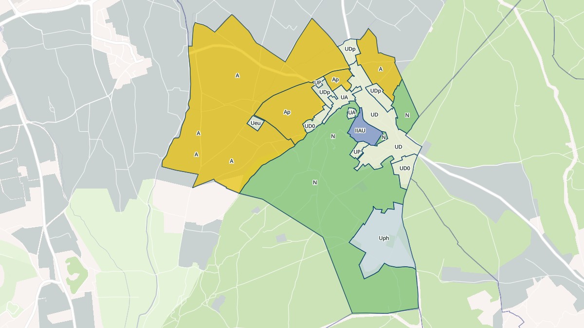 Aperçu cartographique de Boissières, centré sur la commune
