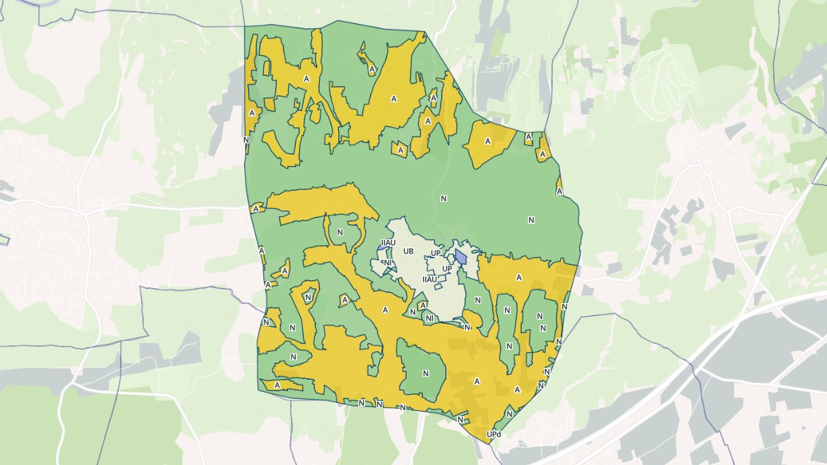 Aperçu cartographique de Cabrières, centré sur la commune
