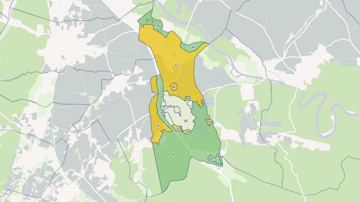 Aperçu cartographique de La Calmette, centré sur la commune