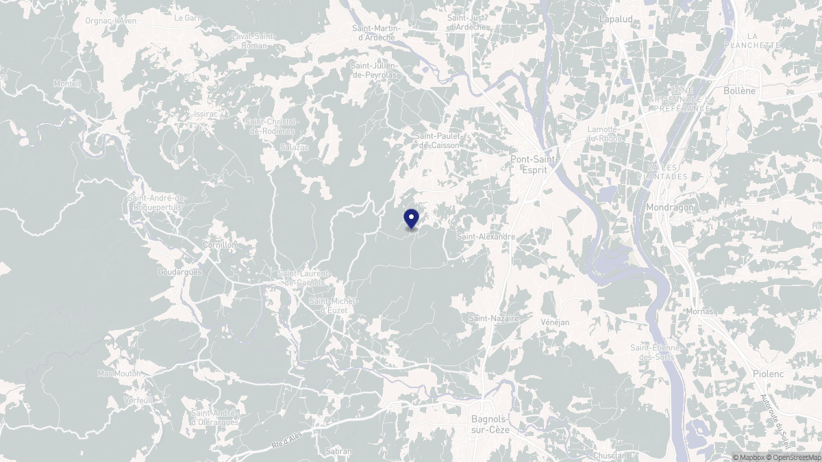 Aperçu cartographique de Carsan, centré sur la commune