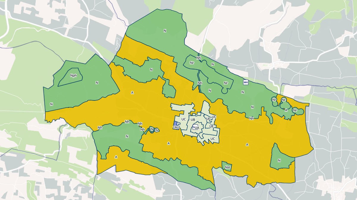 Aperçu cartographique de Cavillargues, centré sur la commune