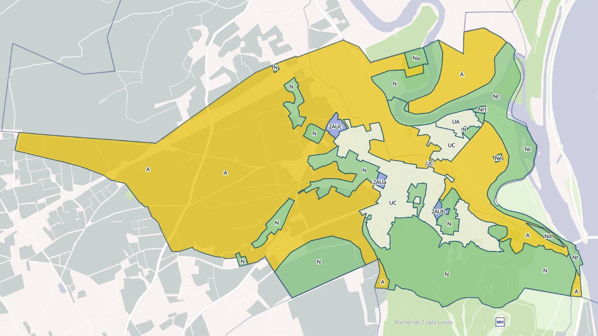 Aperçu cartographique de Comps, centré sur la commune