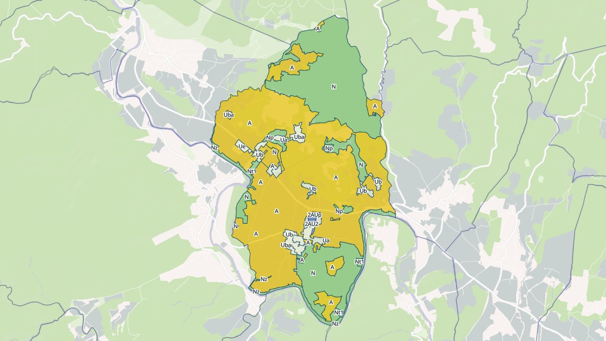 Aperçu cartographique de Cornillon, centré sur la commune