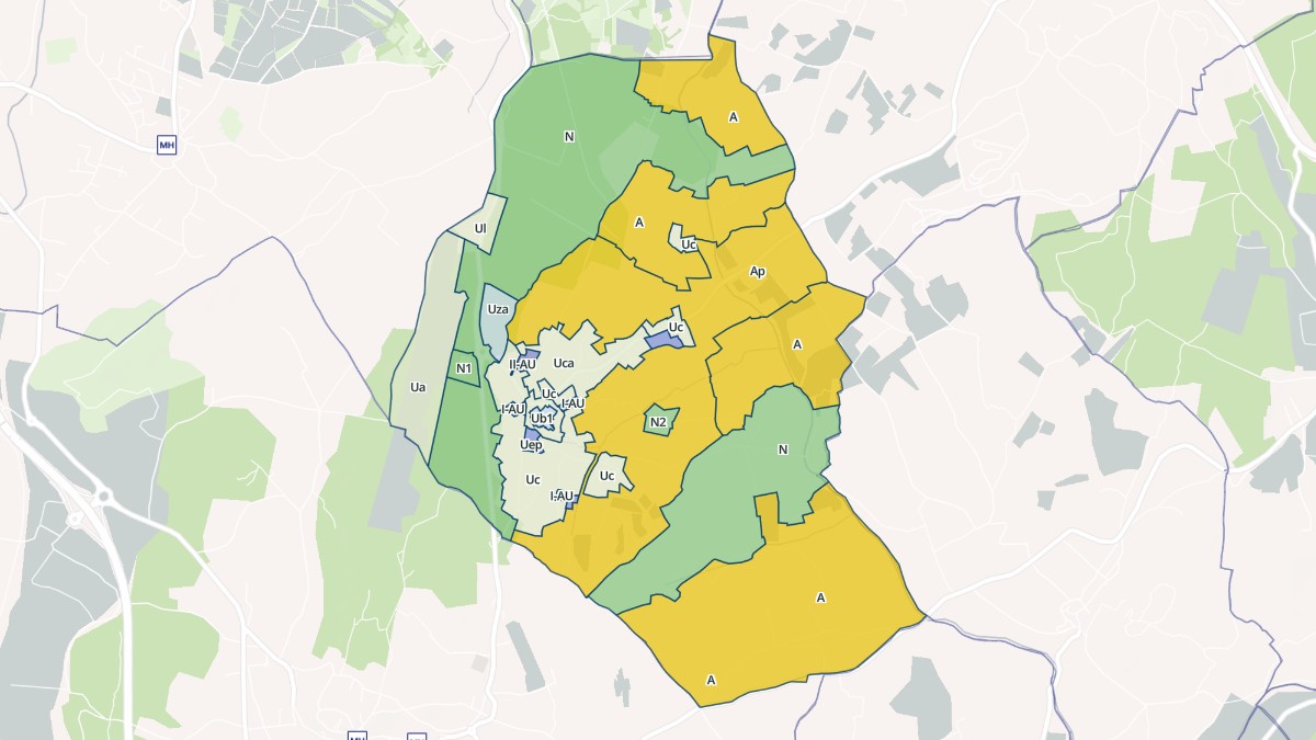 Aperçu cartographique de Deaux, centré sur la commune