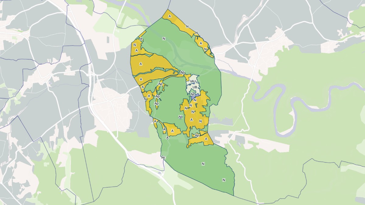 Aperçu cartographique de Dions, centré sur la commune