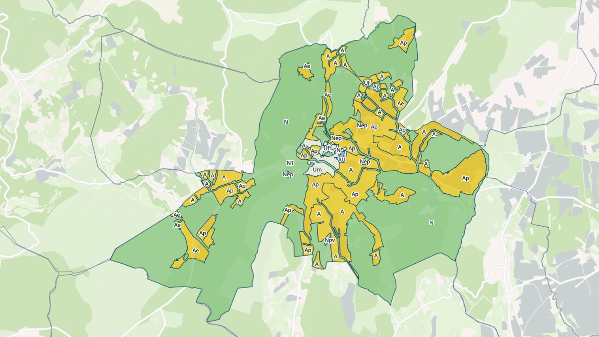 Aperçu cartographique de Durfort-et-Saint-Martin-de-Sossenac, centré sur la commune