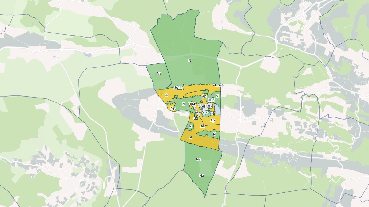 Aperçu cartographique de Fontarèches, centré sur la commune
