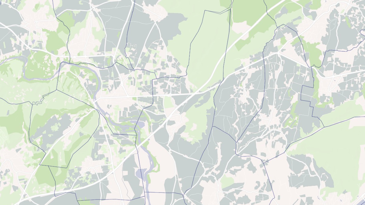 Aperçu cartographique de Fournès, centré sur la commune