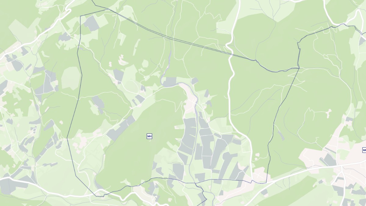 Aperçu cartographique de Fressac, centré sur la commune