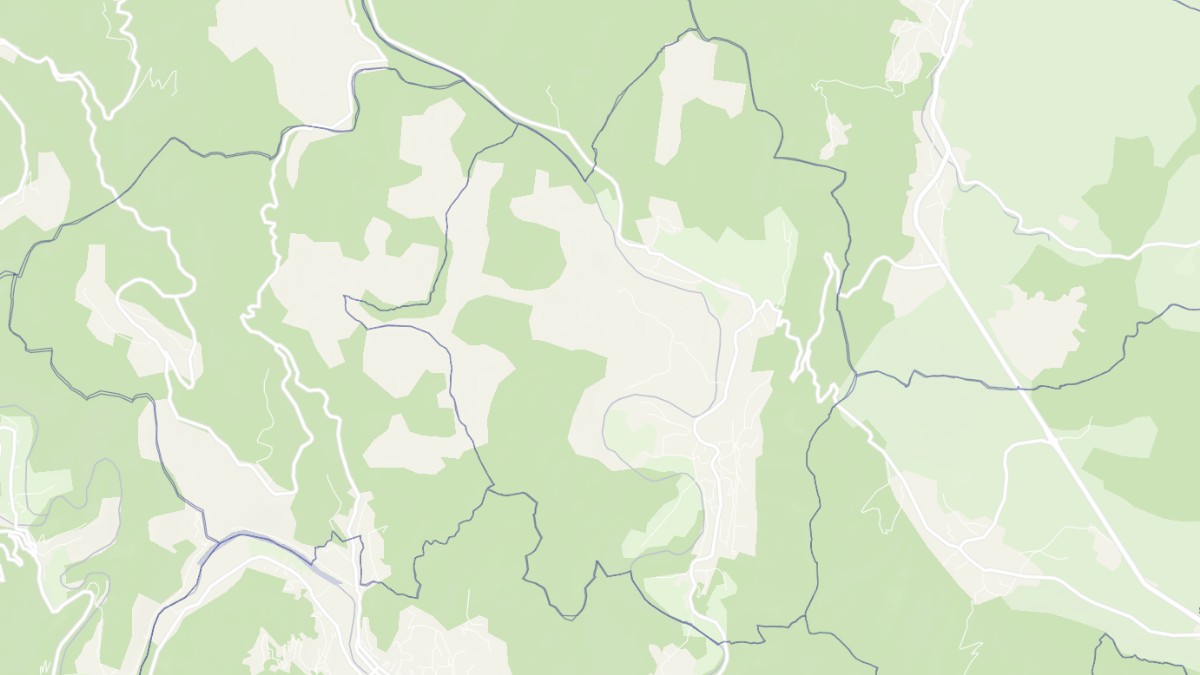 Aperçu cartographique de Gagnières, centré sur la commune