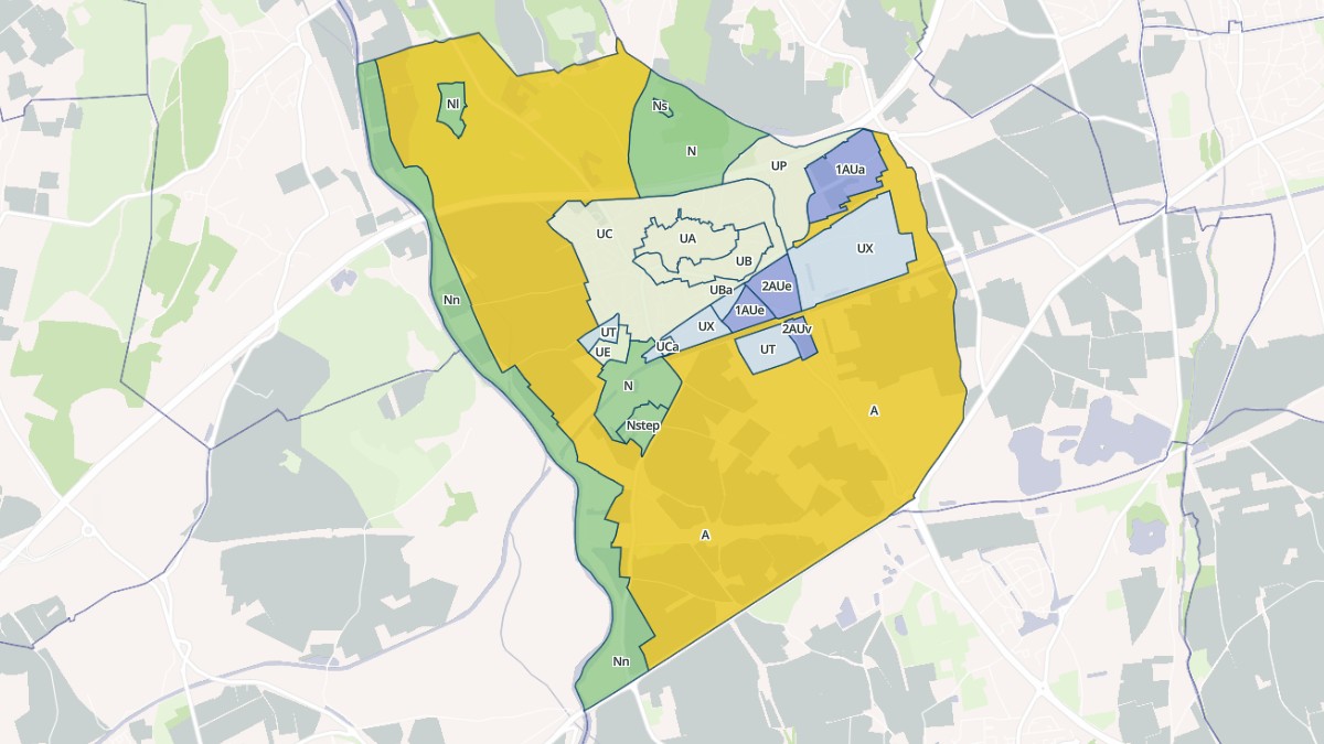 Aperçu cartographique de Gallargues-le-Montueux, centré sur la commune