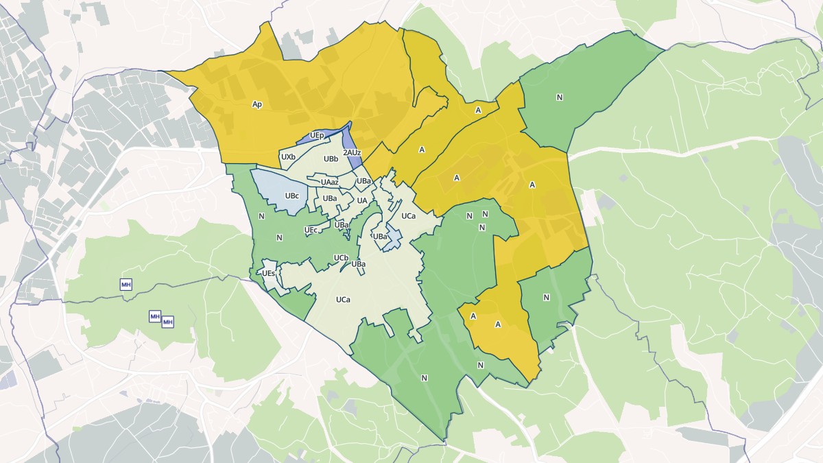 Aperçu cartographique de Langlade, centré sur la commune