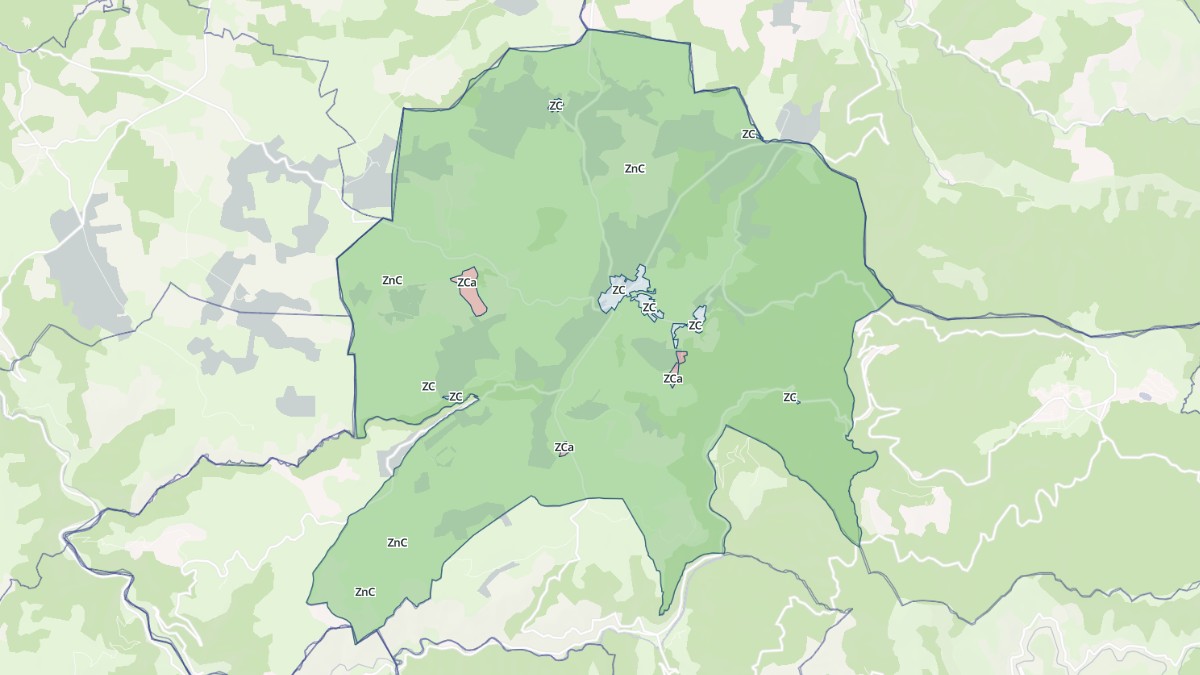 Aperçu cartographique de Lanuéjols, centré sur la commune