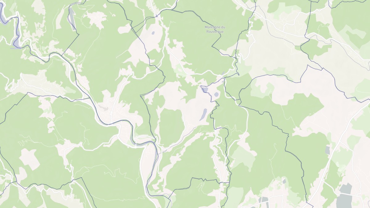 Aperçu cartographique de Laval-Pradel, centré sur la commune