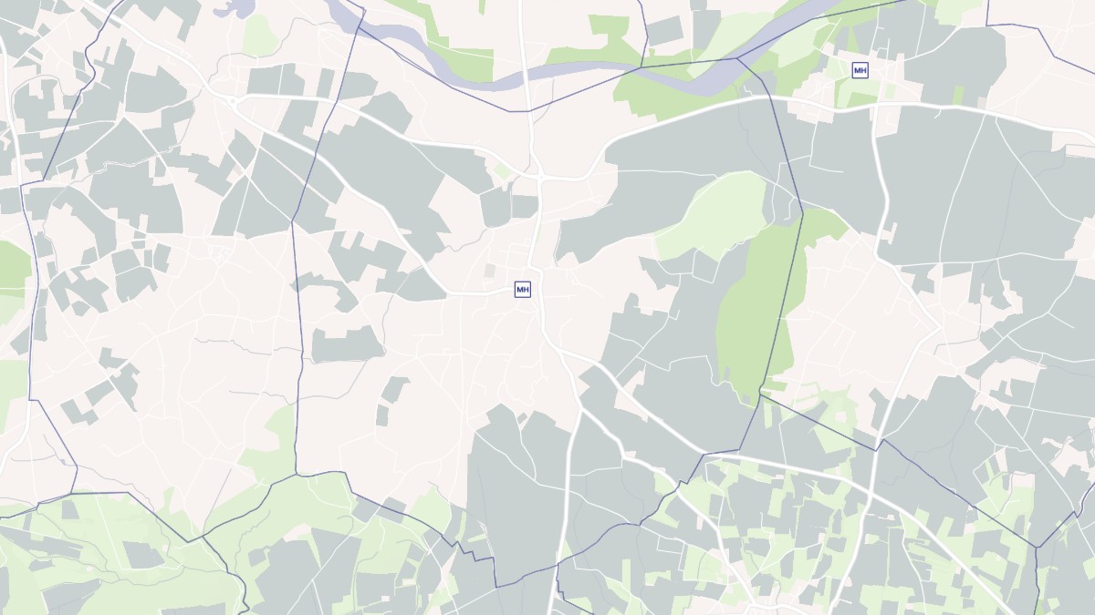 Aperçu cartographique de Lézan, centré sur la commune