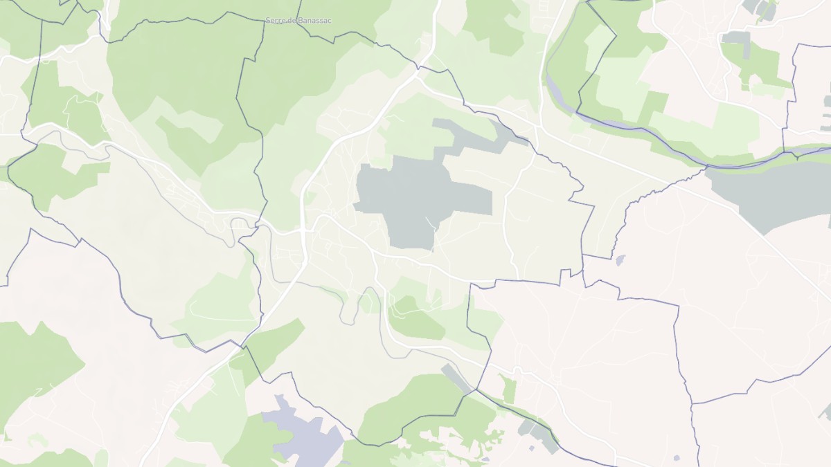 Aperçu cartographique de Les Mages, centré sur la commune
