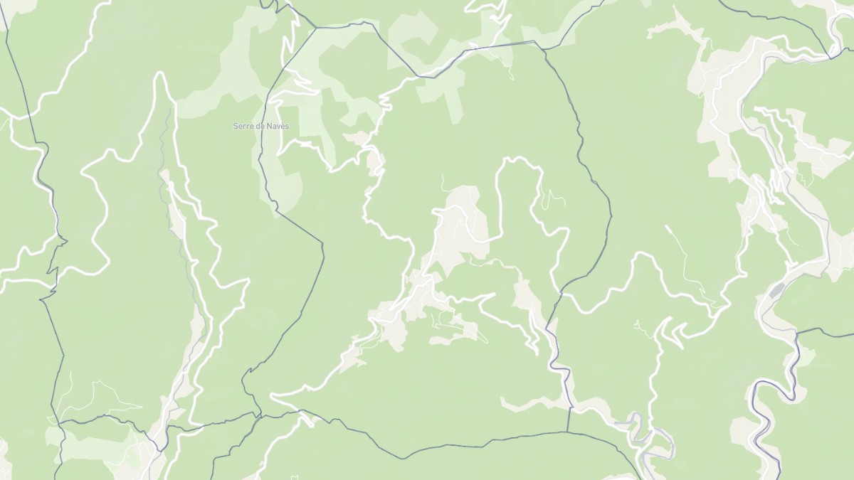 Aperçu cartographique de Mandagout, centré sur la commune