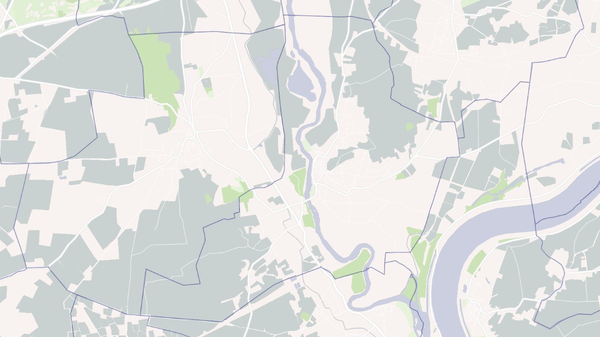 Aperçu cartographique de Montfrin, centré sur la commune