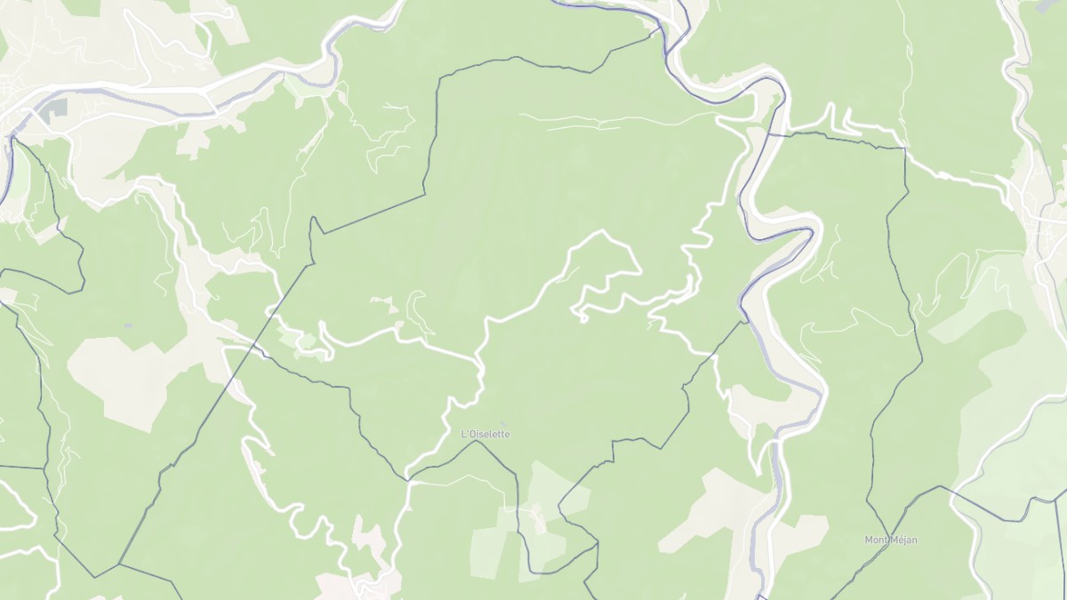 Aperçu cartographique de Roquedur, centré sur la commune