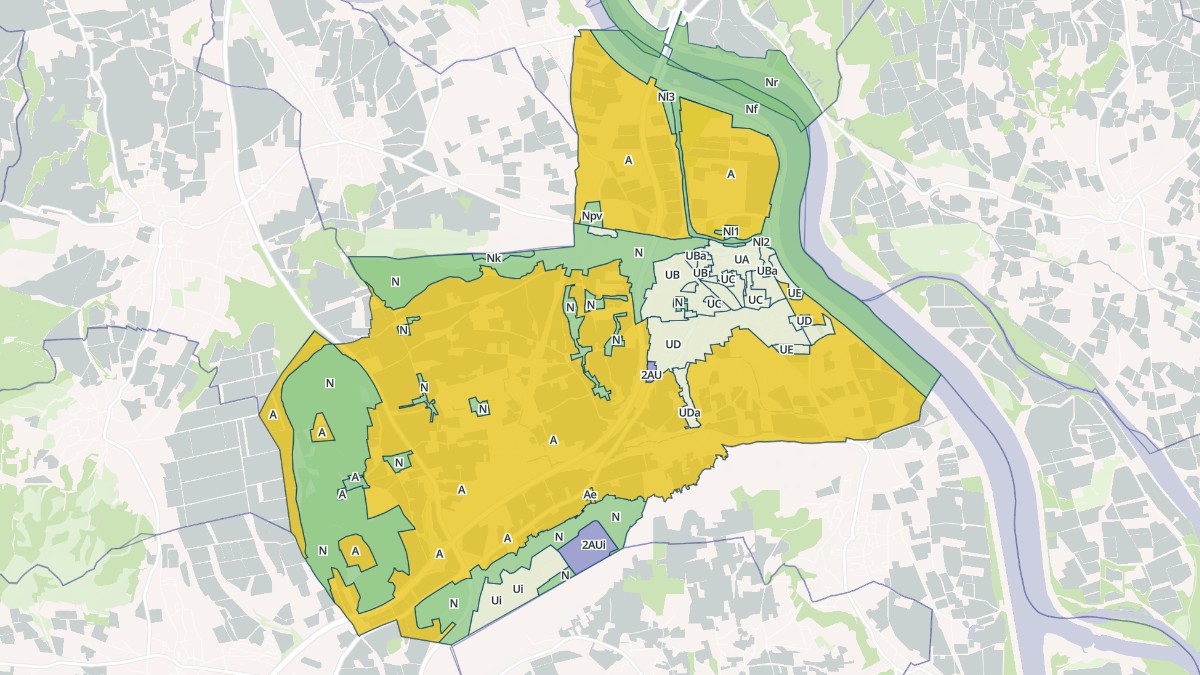 Aperçu cartographique de Roquemaure, centré sur la commune