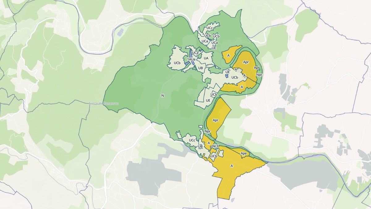 Aperçu cartographique de Saint-Ambroix, centré sur la commune