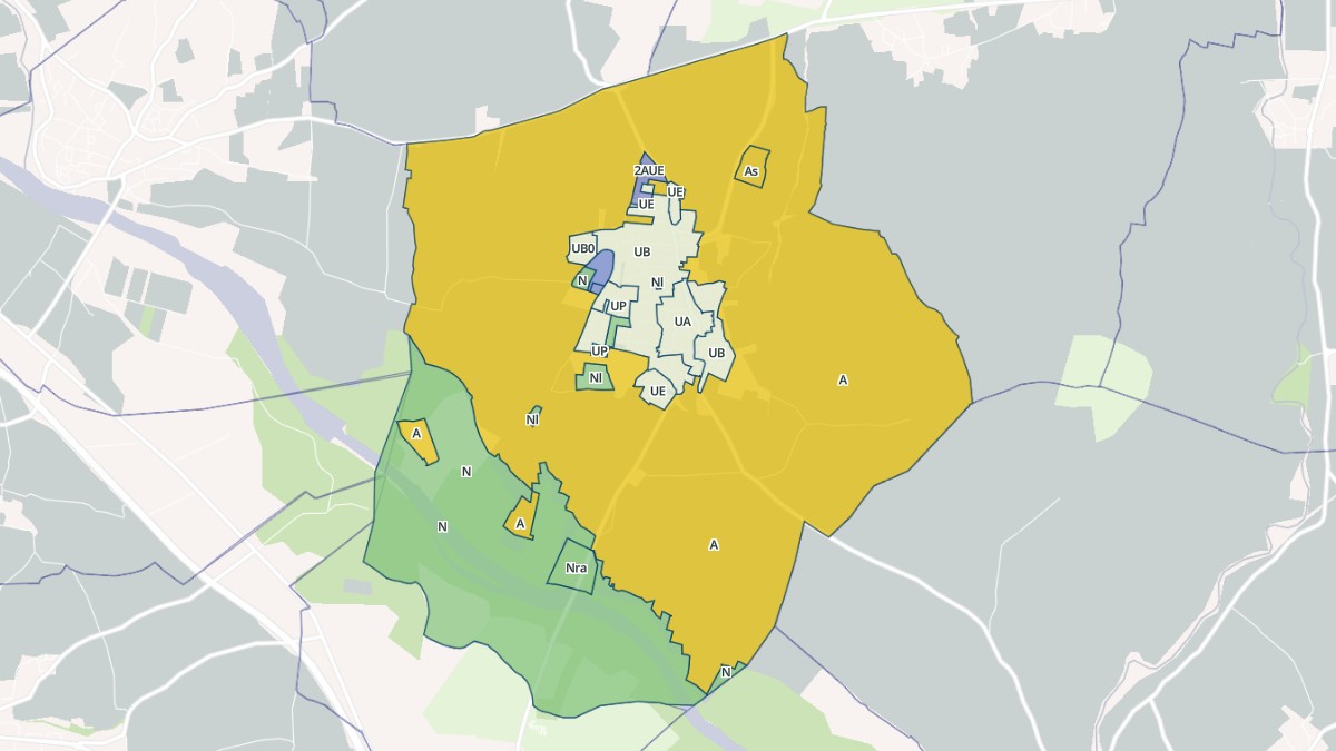 Aperçu cartographique de Saint-Chaptes, centré sur la commune