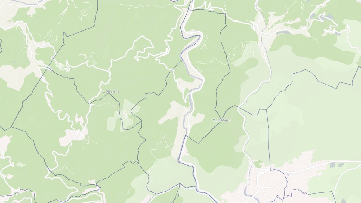 Aperçu cartographique de Saint-Julien-de-la-Nef, centré sur la commune