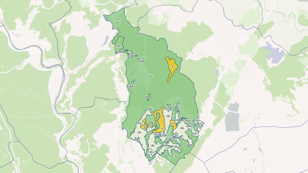 Aperçu cartographique de Saint-Julien-les-Rosiers, centré sur la commune