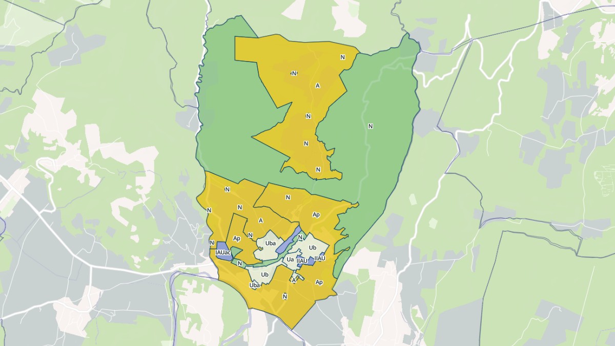 Aperçu cartographique de Saint-Laurent-de-Carnols, centré sur la commune