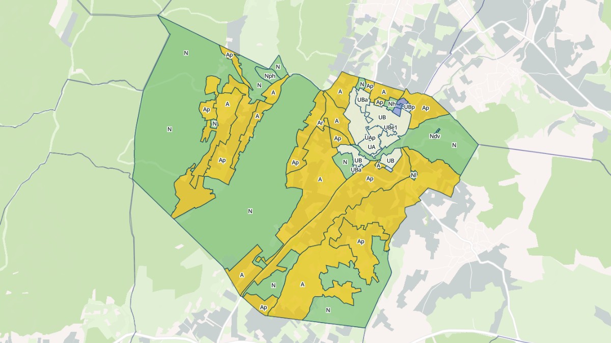 Aperçu cartographique de Saint-Mamert-du-Gard, centré sur la commune