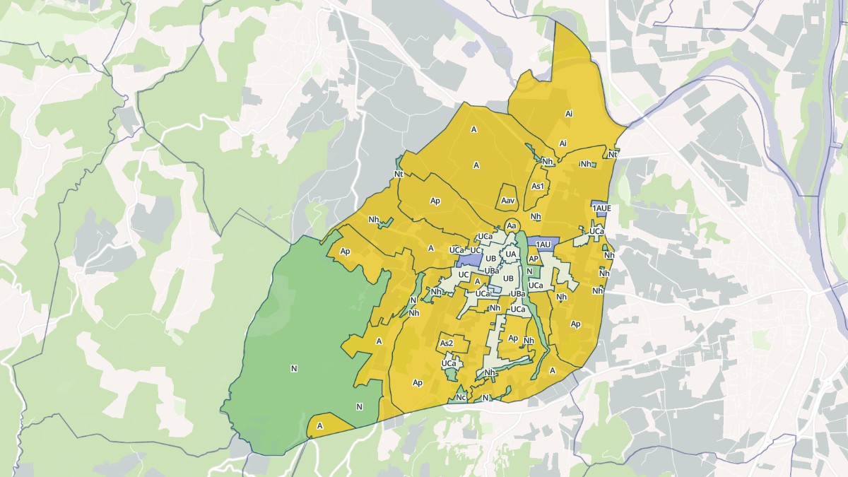 Aperçu cartographique de Saint-Paulet-de-Caisson, centré sur la commune