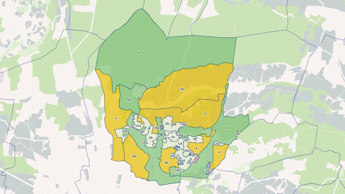 Aperçu cartographique de Saint-Quentin-la-Poterie, centré sur la commune