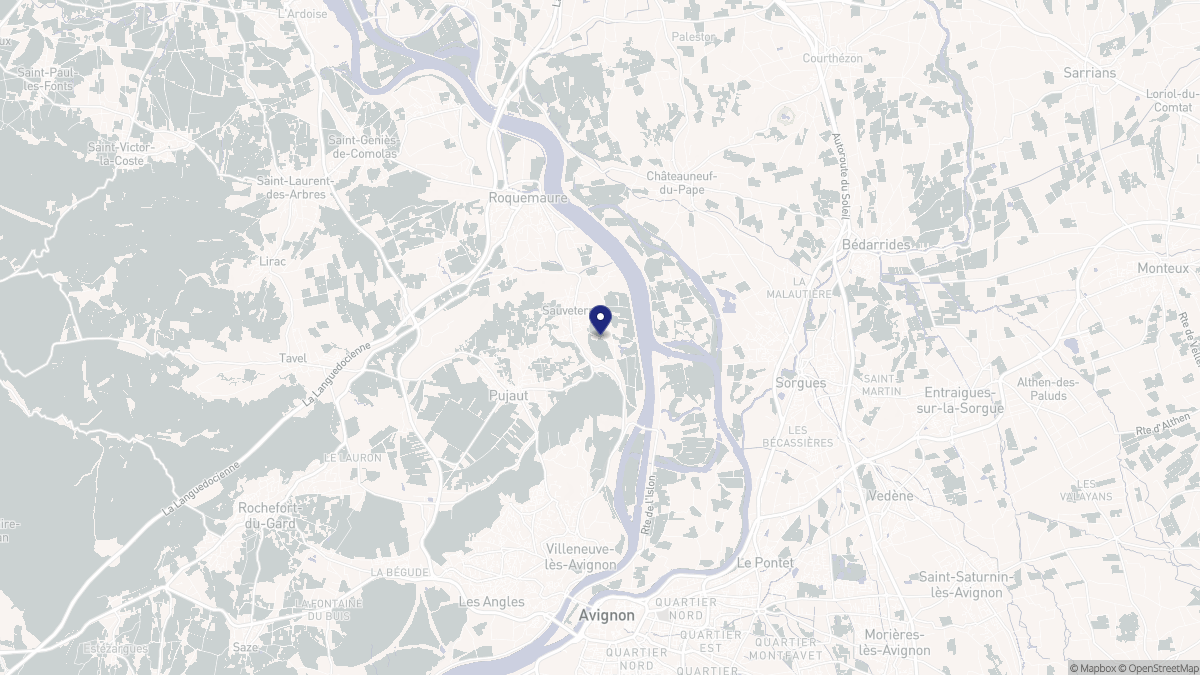 Aperçu cartographique de Sauveterre, centré sur la commune