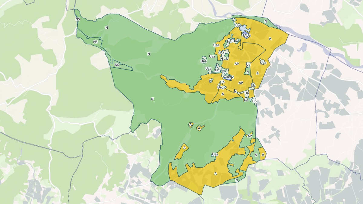 Aperçu cartographique de Tornac, centré sur la commune