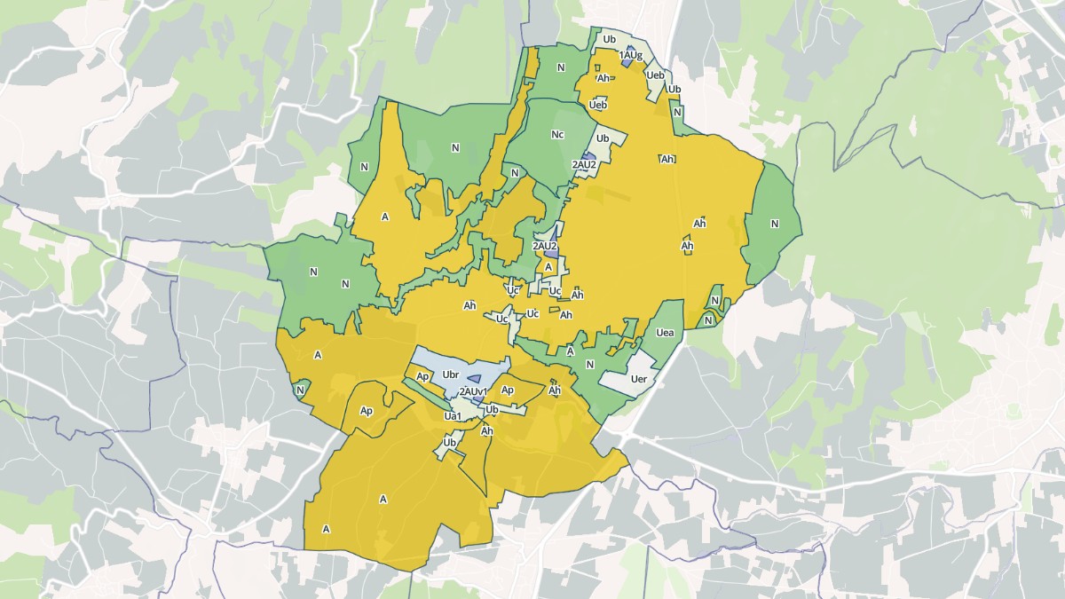 Aperçu cartographique de Tresques, centré sur la commune