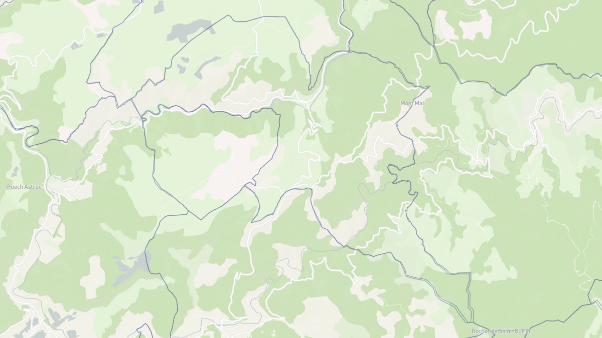 Aperçu cartographique de Trèves, centré sur la commune
