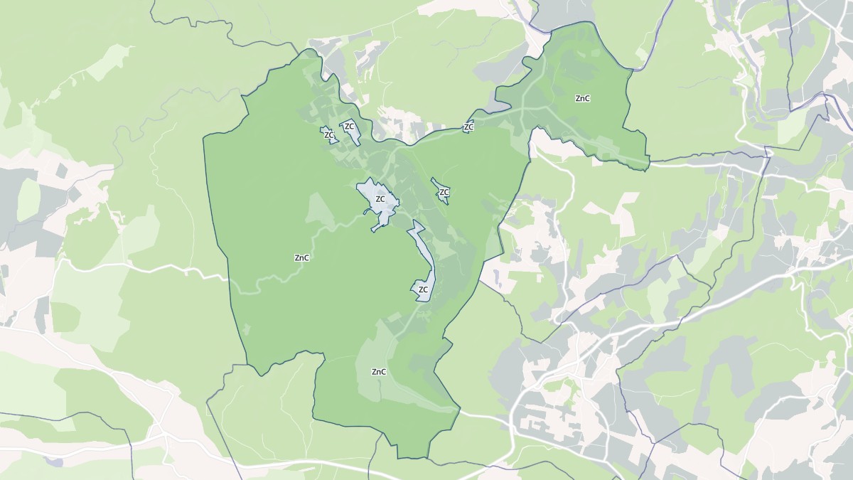 Aperçu cartographique de Verfeuil, centré sur la commune