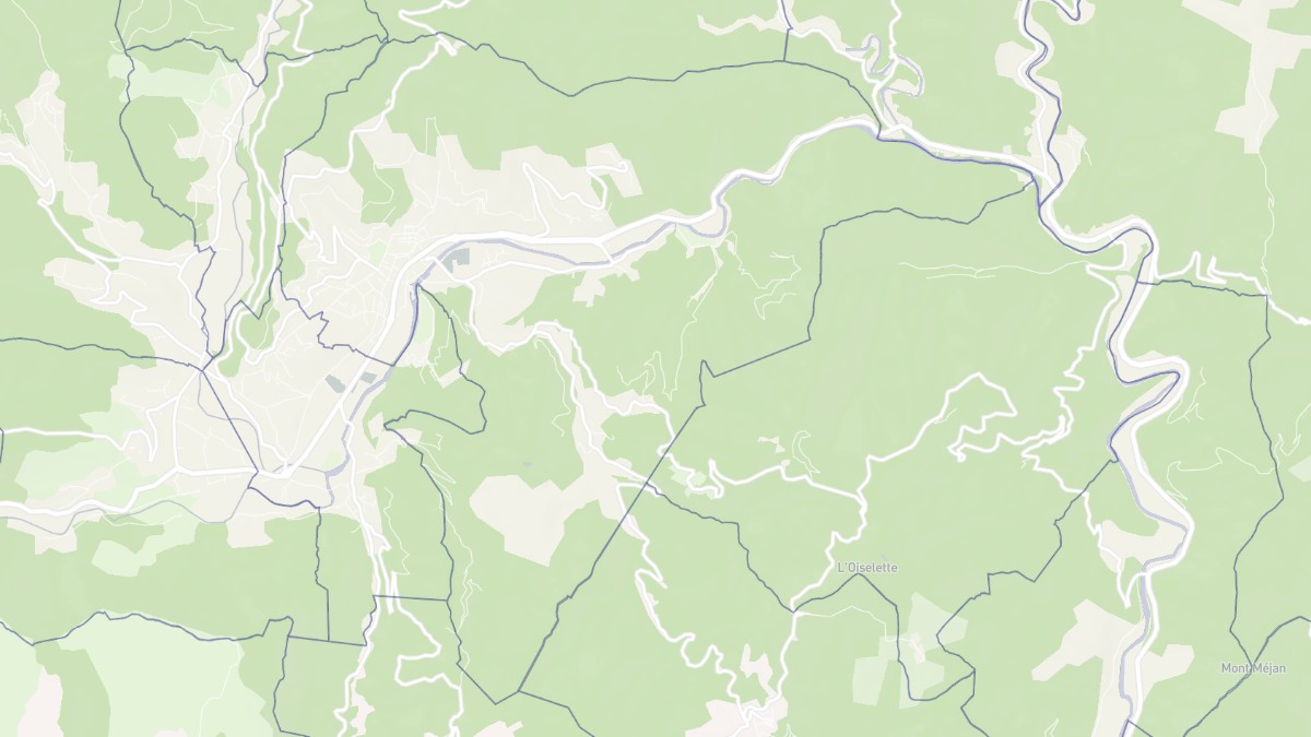 Aperçu cartographique de Le Vigan, centré sur la commune