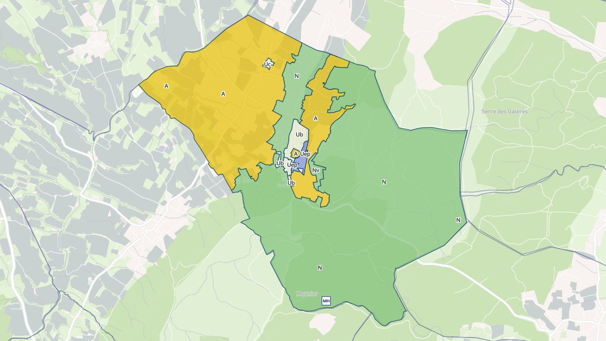Aperçu cartographique de Montagnac, centré sur la commune
