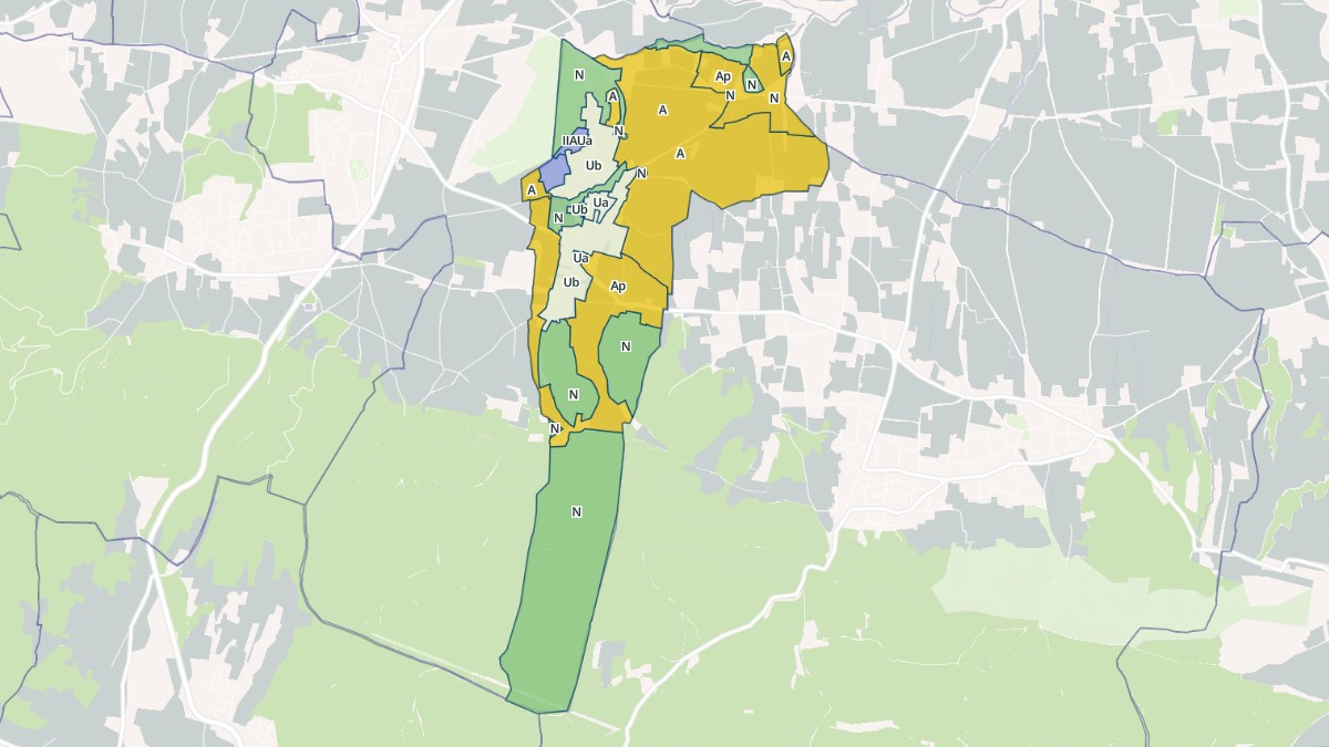 Aperçu cartographique de Saint-Paul-les-Fonts, centré sur la commune