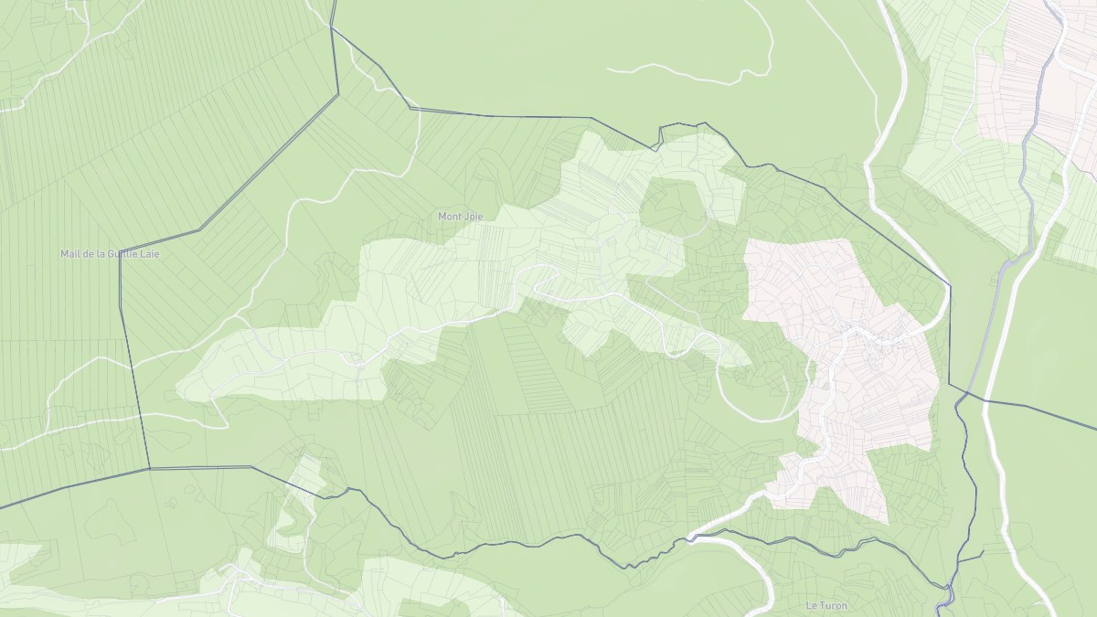 Aperçu cartographique de Arbon, centré sur la commune