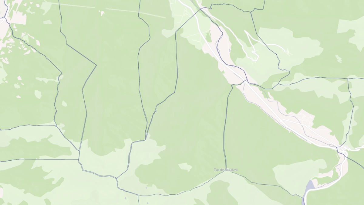 Aperçu cartographique de Arlos, centré sur la commune