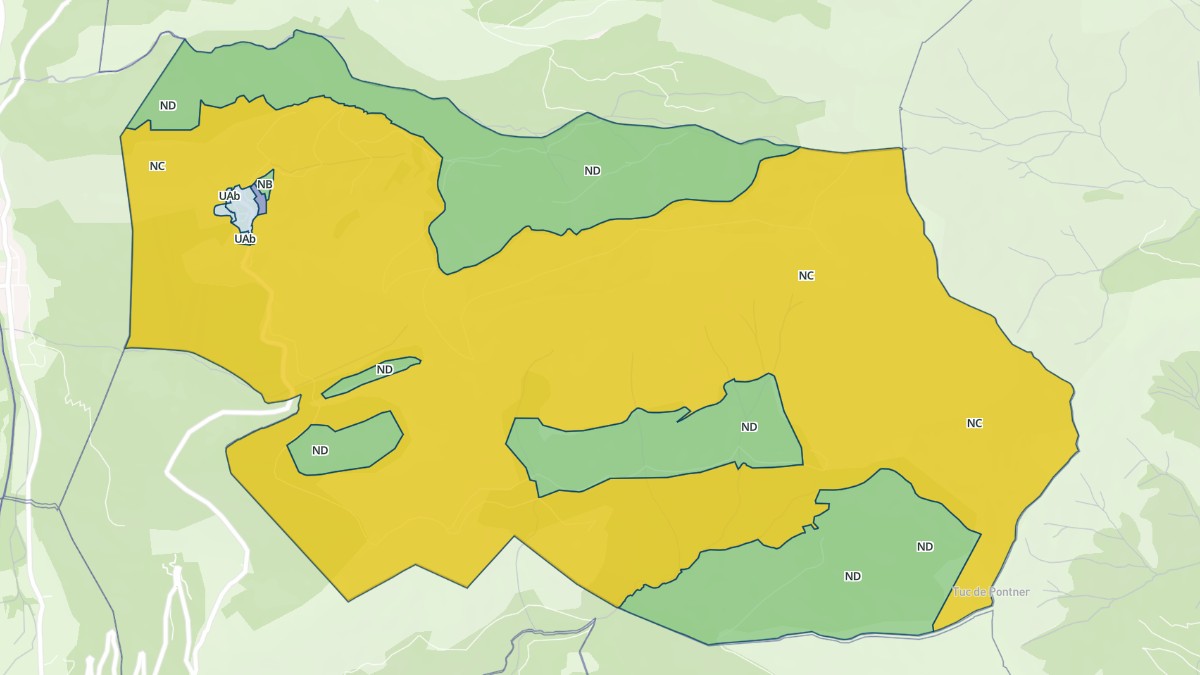Aperçu cartographique de Artigue, centré sur la commune