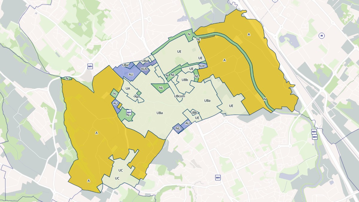 Aperçu cartographique de Auzeville-Tolosane, centré sur la commune