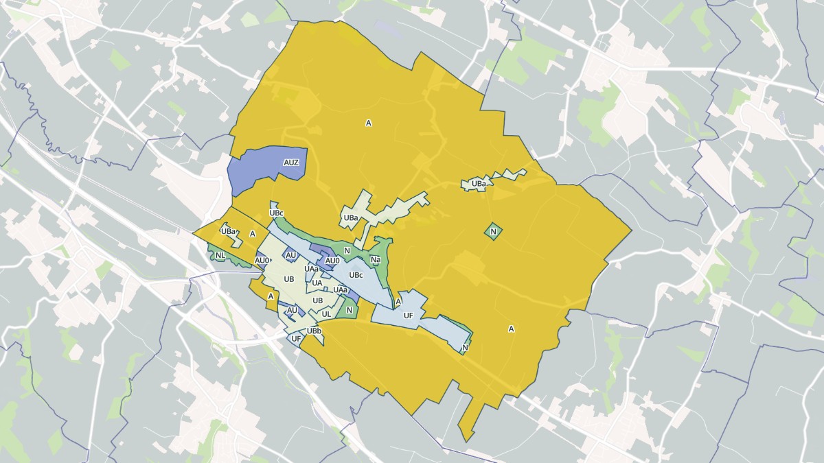 Aperçu cartographique de Baziège, centré sur la commune