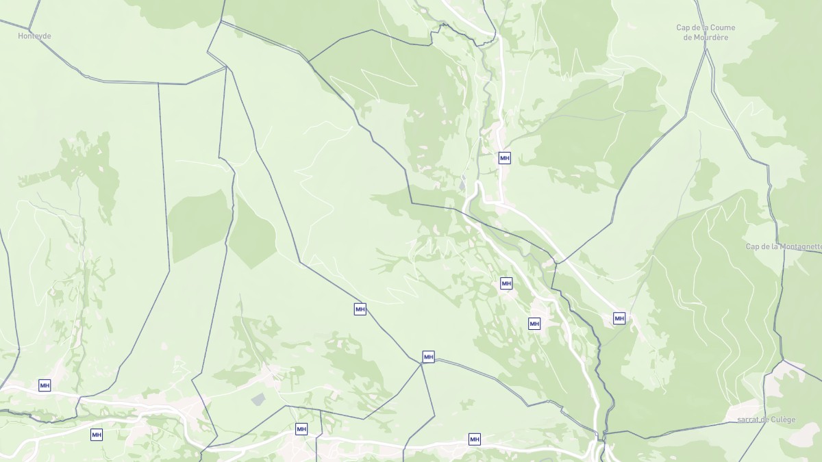 Aperçu cartographique de Benque-Dessous-et-Dessus, centré sur la commune