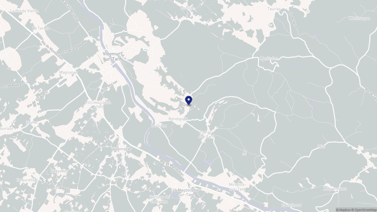 Aperçu cartographique de Bondigoux, centré sur la commune