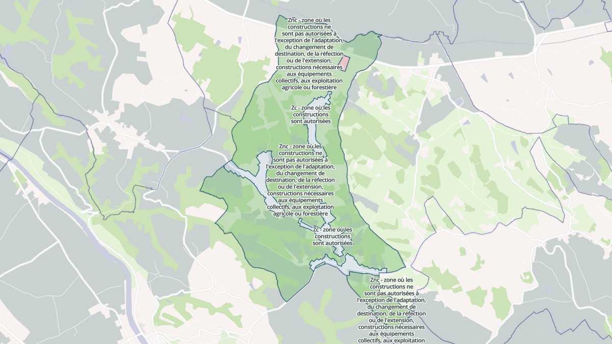 Aperçu cartographique de Le Born, centré sur la commune