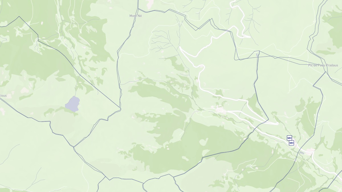 Aperçu cartographique de Bourg-d'Oueil, centré sur la commune